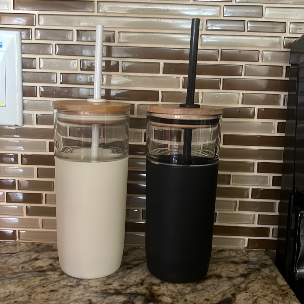 Silicone Case Glass Tumblers